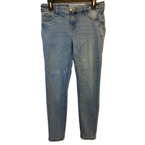 Celebrity‎ Pink Curvy Skinny Jeans Light Wash Blue Stretch Denim Size 7/28